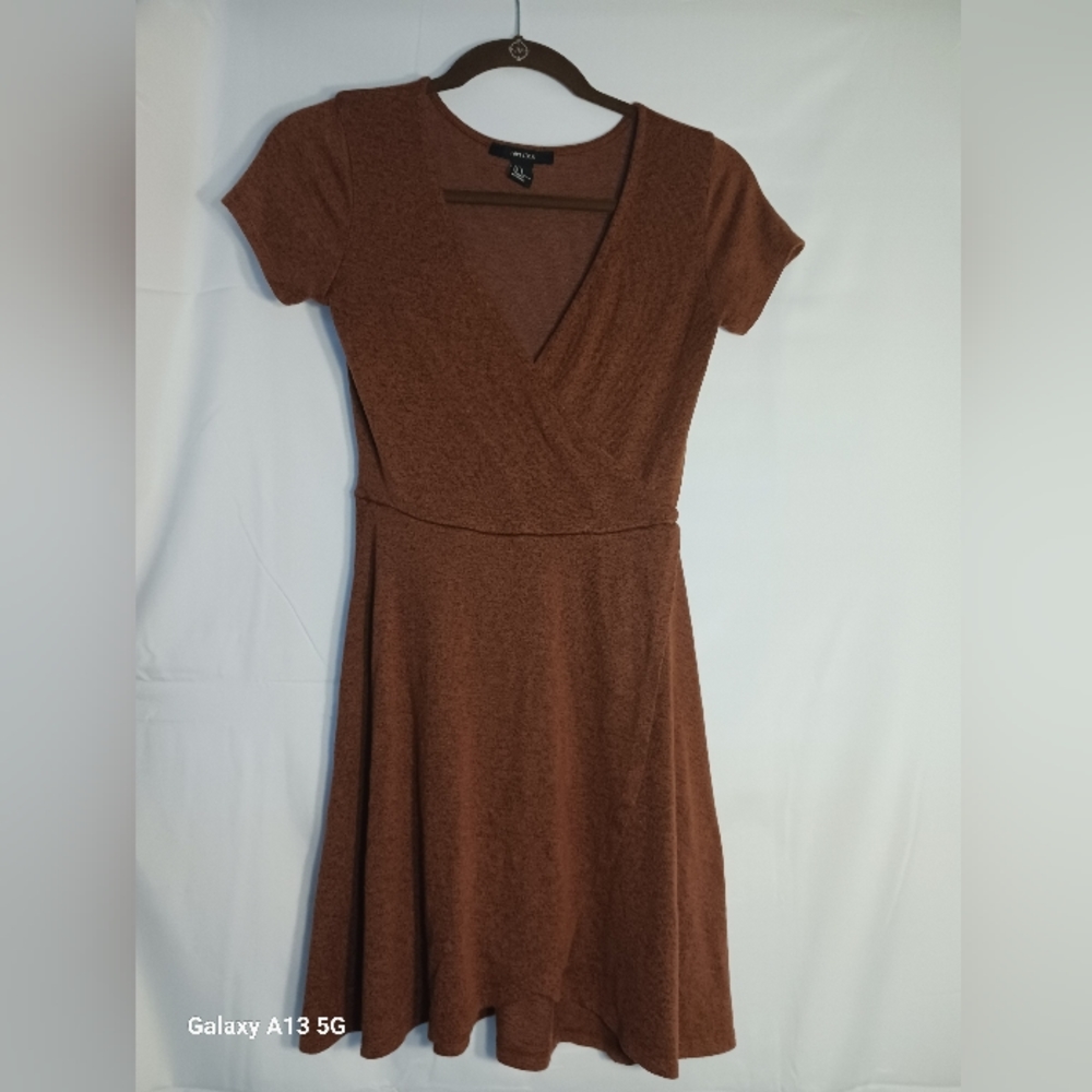 Forever 21 women's  Orange and Brown Drees size:small